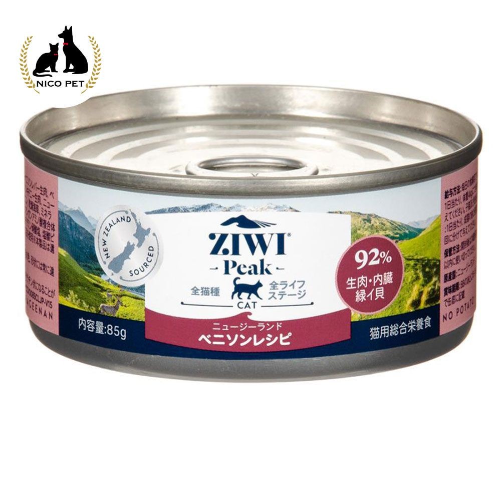 ZiwiPeak キャット缶 ベニソン 85g, ベニソン, 85g
