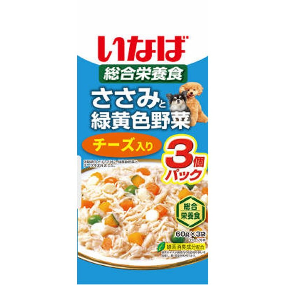 いなば　ささみと野菜　チーズ　60ｇ&times;3袋, チーズ, 60g&times;3P
