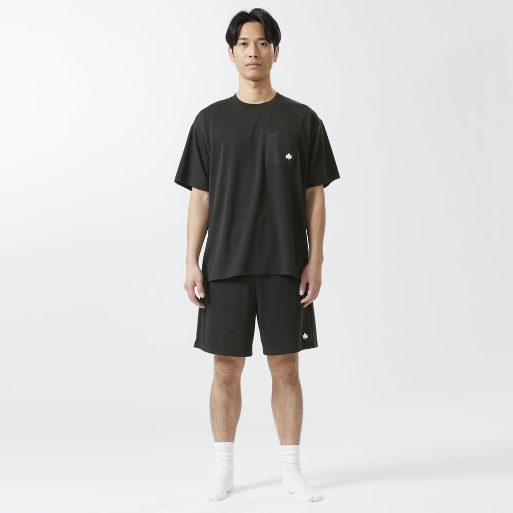 LOGOS by LIPNER ボディリカバリーTシャツ ♯35503　ブラック, ブラック, Mサイズ