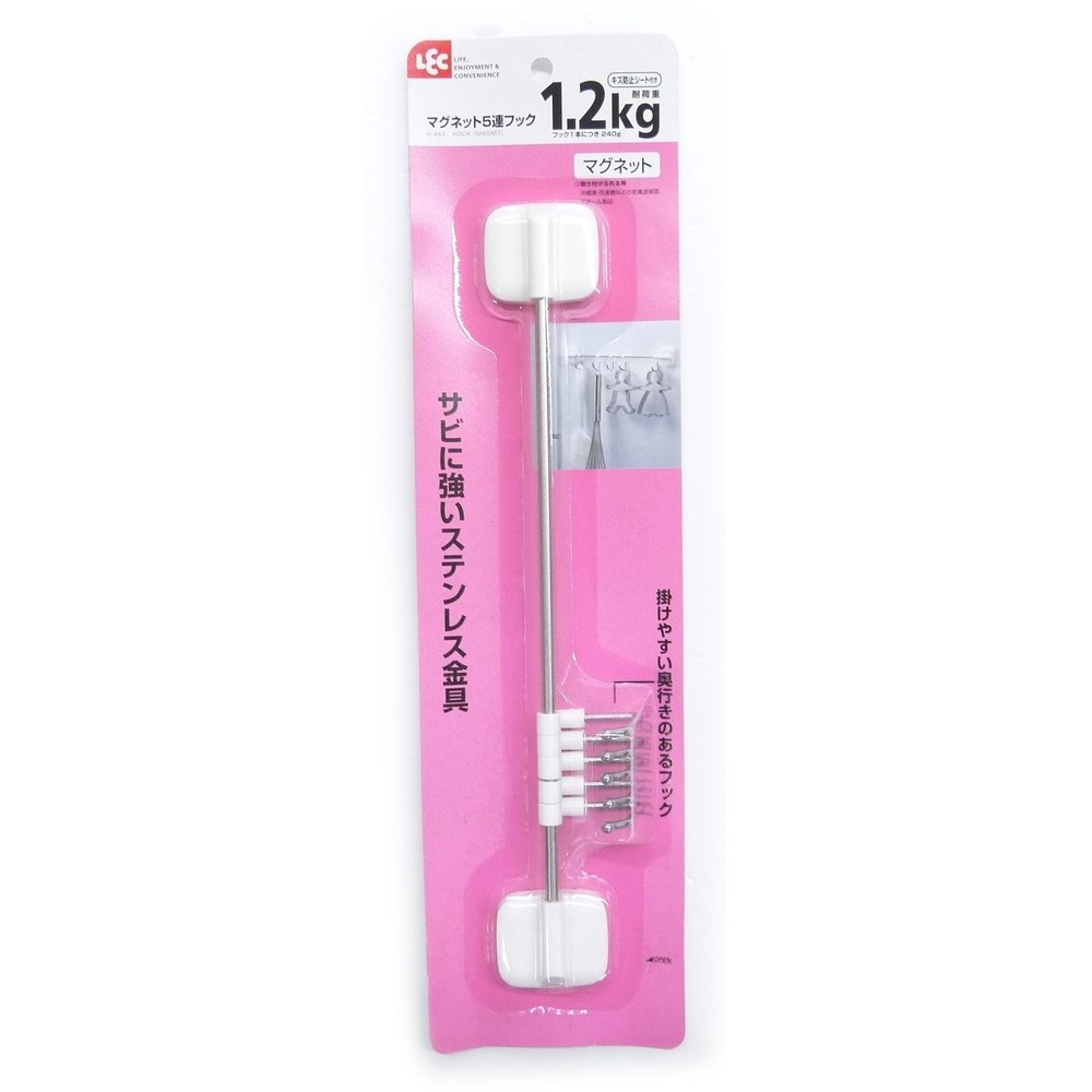 レック　マグネット５連フック, -, -