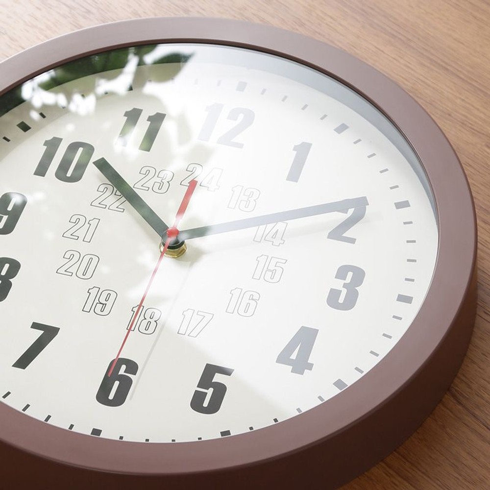 【廃盤】掛時計　カイラ　30cm, マスタード, 30cm