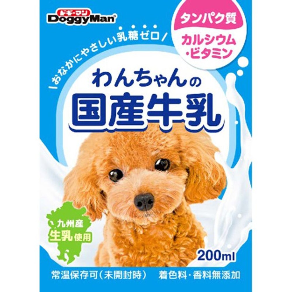 ドギーマン　わんちゃんの国産牛乳　200ｍｌ, その他カラー１, その他サイズ１