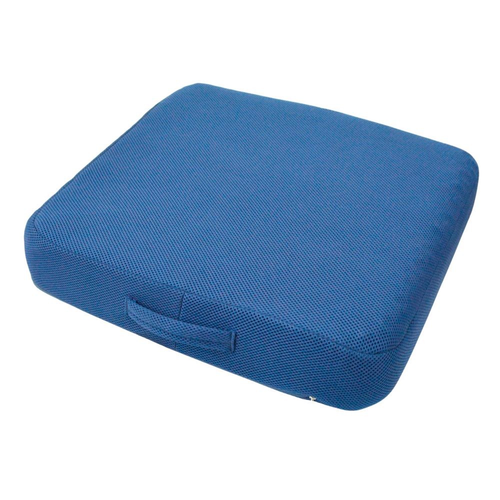 WIZ'A ウイザ　極弾クッション, ブルー, 縦43&times;横47&times;厚さ10cm