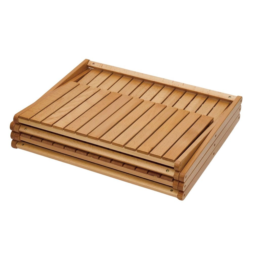 WIZ'A ウィザ　木製フォールディングラック　４段＆テーブル, 天然木, 4段＆テーブル