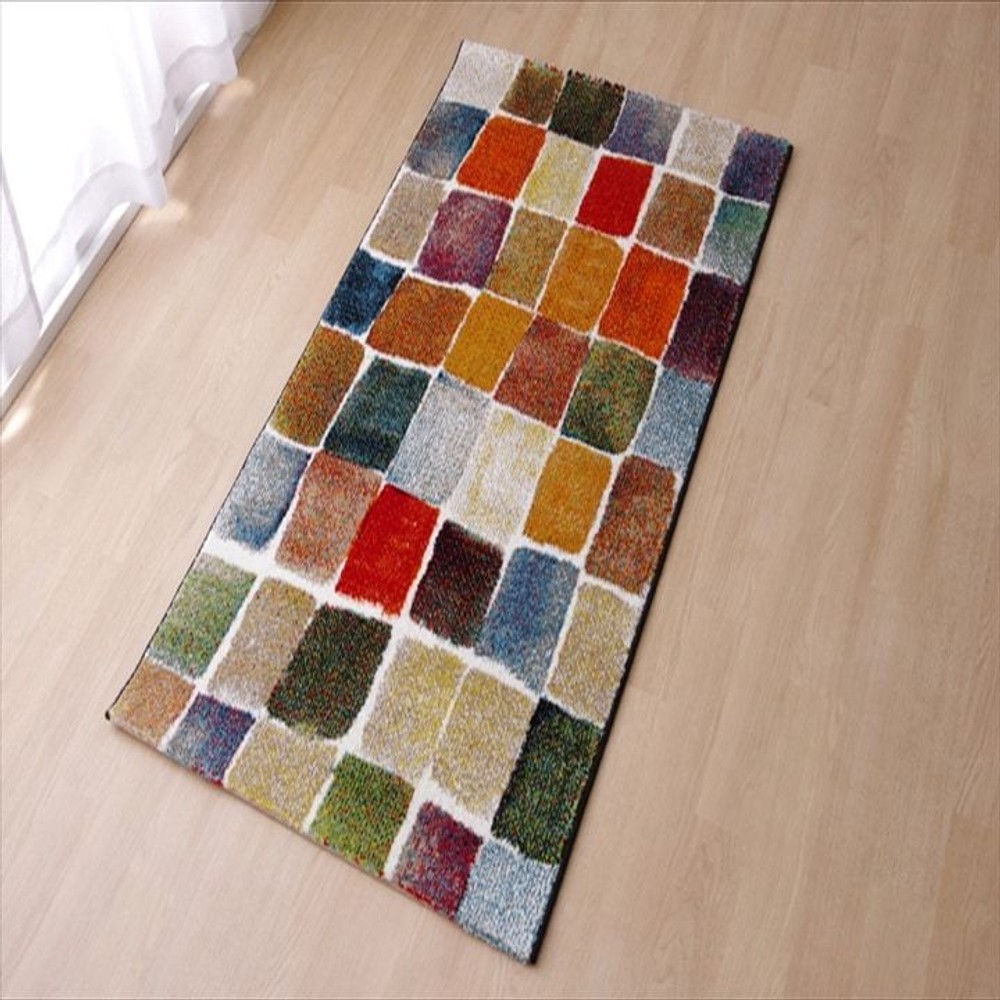 ウィルトンラグ　パレット　トルコ製　カラフル　【メーカー直送・代引不可】, カラフル（200&times;250）, 133&times;190cm