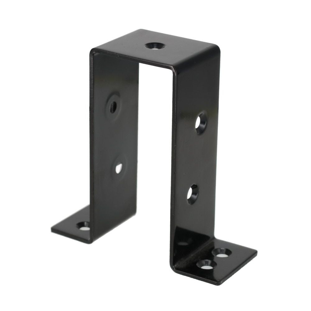 DAIDOHANT 2&times;4サポート ハット型 タイプ1 24-H1-BK, 黒, 1個入り