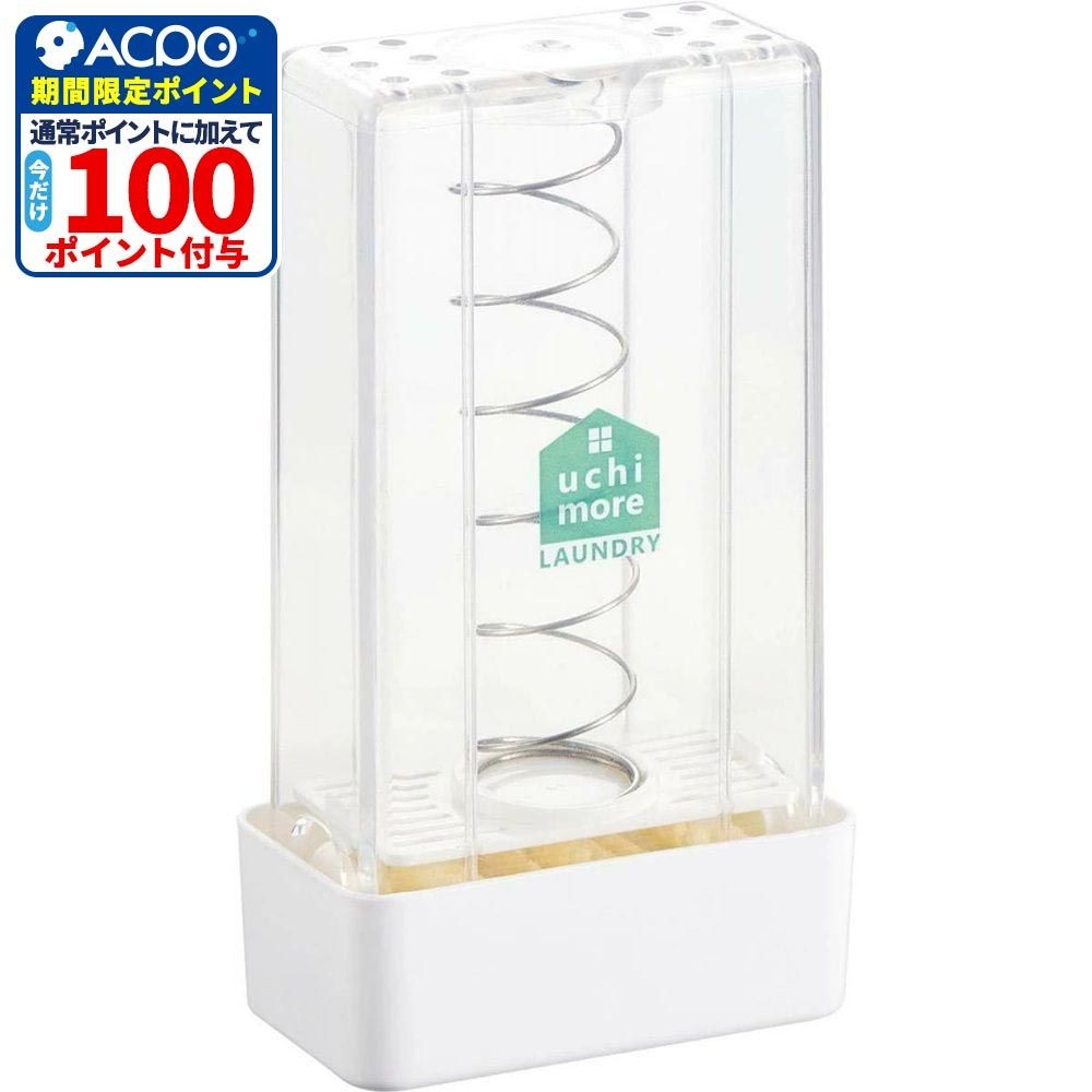 コジット 泡立つ洗濯せっけんケース スリム, ホワイト, 幅80mm&times;奥行45mm&times;高さ142mm