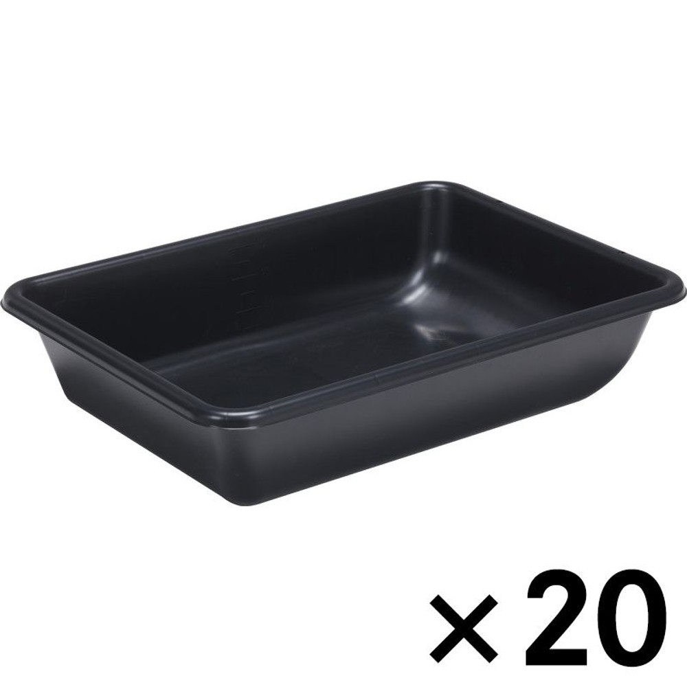 サンコー Ｓ　ガーデンタブ　40Ｌ &times;20個セット【メーカー直送・代引不可】【法人限定】【日祝配送不可・時間指定不可】, ブラック, 20P