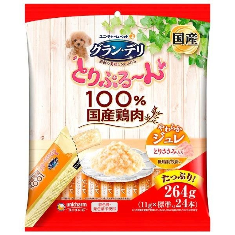 ユニチャーム　とりぷるーん　ジュレ　ささみ　１１ｇ&times;２４, -, 11g