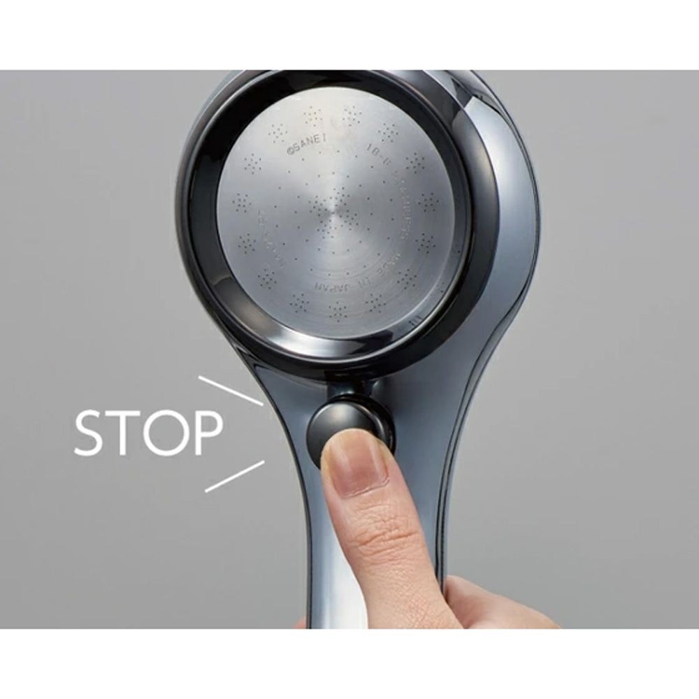 SANEI ファインバブルシャワーヘッド レイニーメタリック PS3136-81XA-CDP, シルバー, PS3136-81XA-CDP