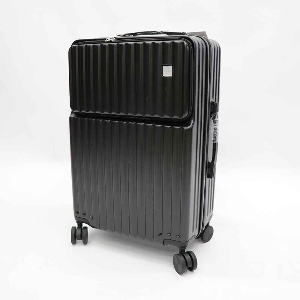 ＵＳＢポート付きキャリーケース　Ｍサイズ, ブラック, M