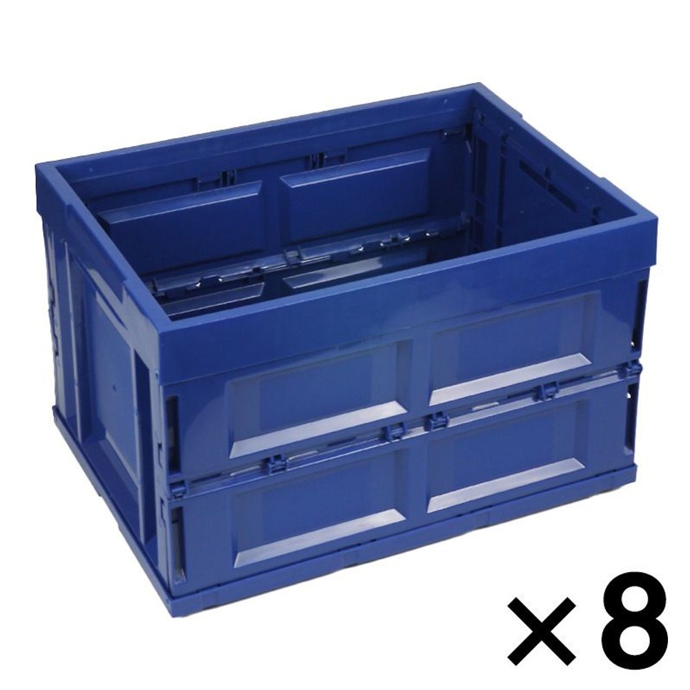 折り畳みコンテナ　ブルー , ブルー（小）, 小 12個セット