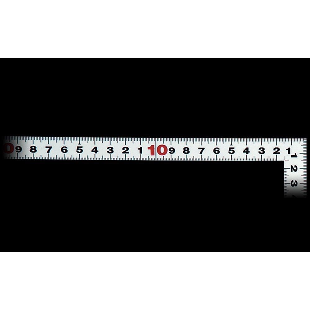 曲尺平ぴた シルバー 30cm表裏同目 JIS, シルバー, 30cm