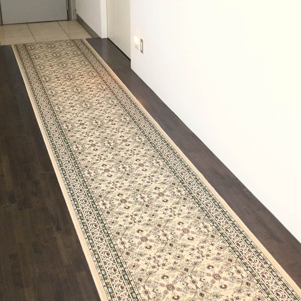 洗える・すべりにくい・抗菌防臭・床暖房対応 国産モケット廊下敷き RVA 80&times;340cm ベージュ, ベージュ, 80&times;340cm