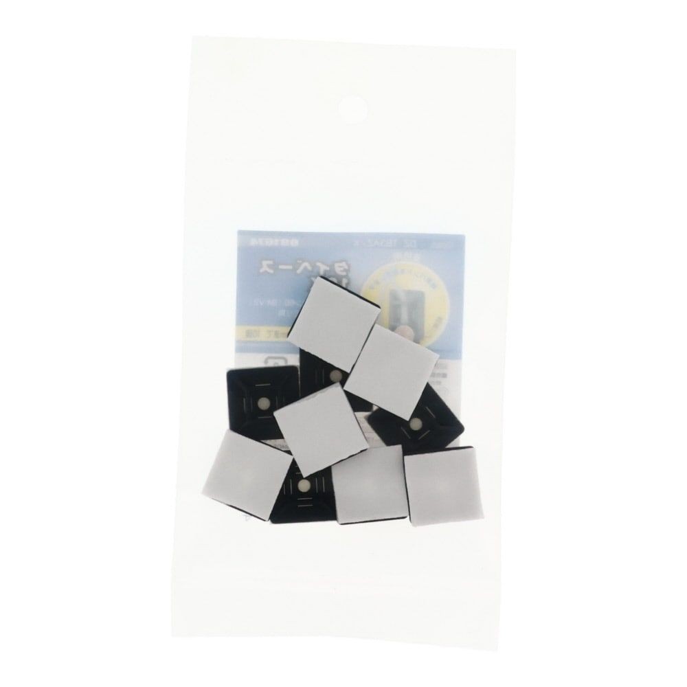 タイベース  19mm角×10P, 黒, 19mm角