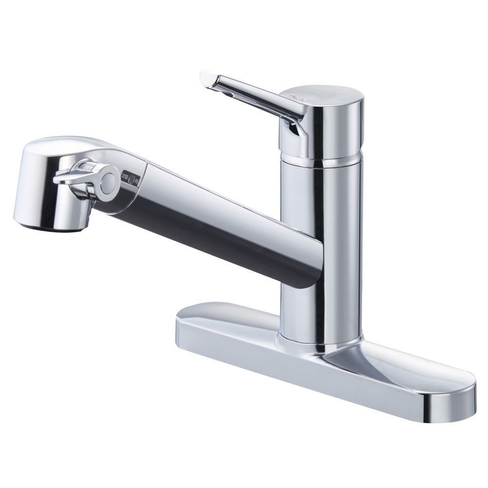 LIXIL INAX　キッチン用　浄水器内蔵シングルレバー混合水栓　RJF-872Y, シルバー, 一般地用