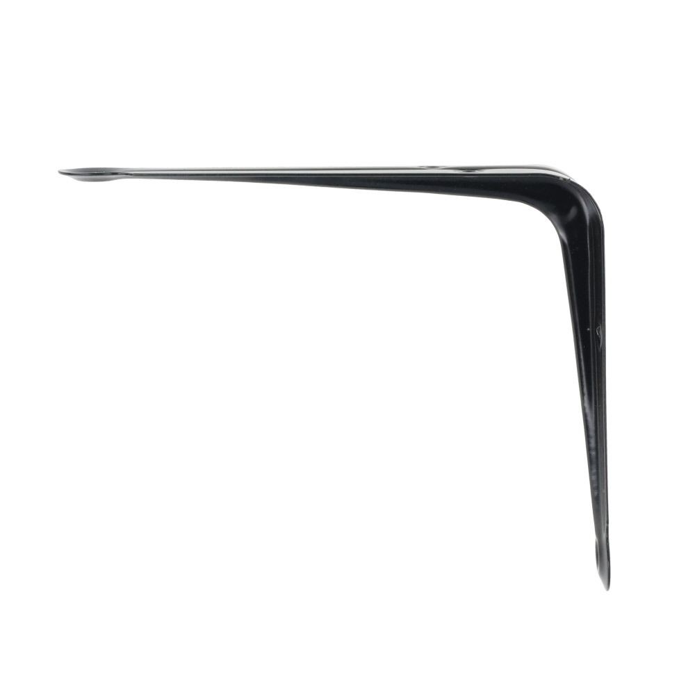 ハイロジック　棚受　バラ　１００&times;１２５ｍｍ, ブラック, 1個入り