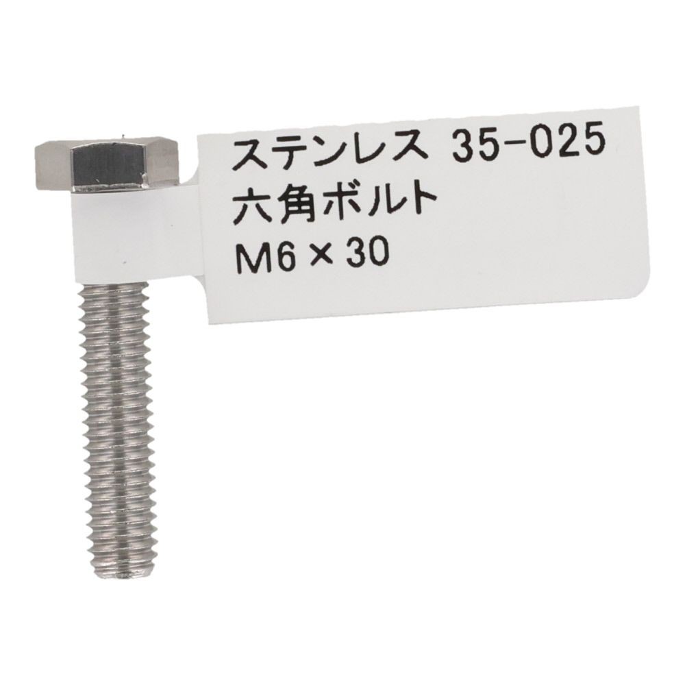 ステンレス　六角ボルト　Ｍ６&times;３０, 六角ボルト, M6&times;30mm