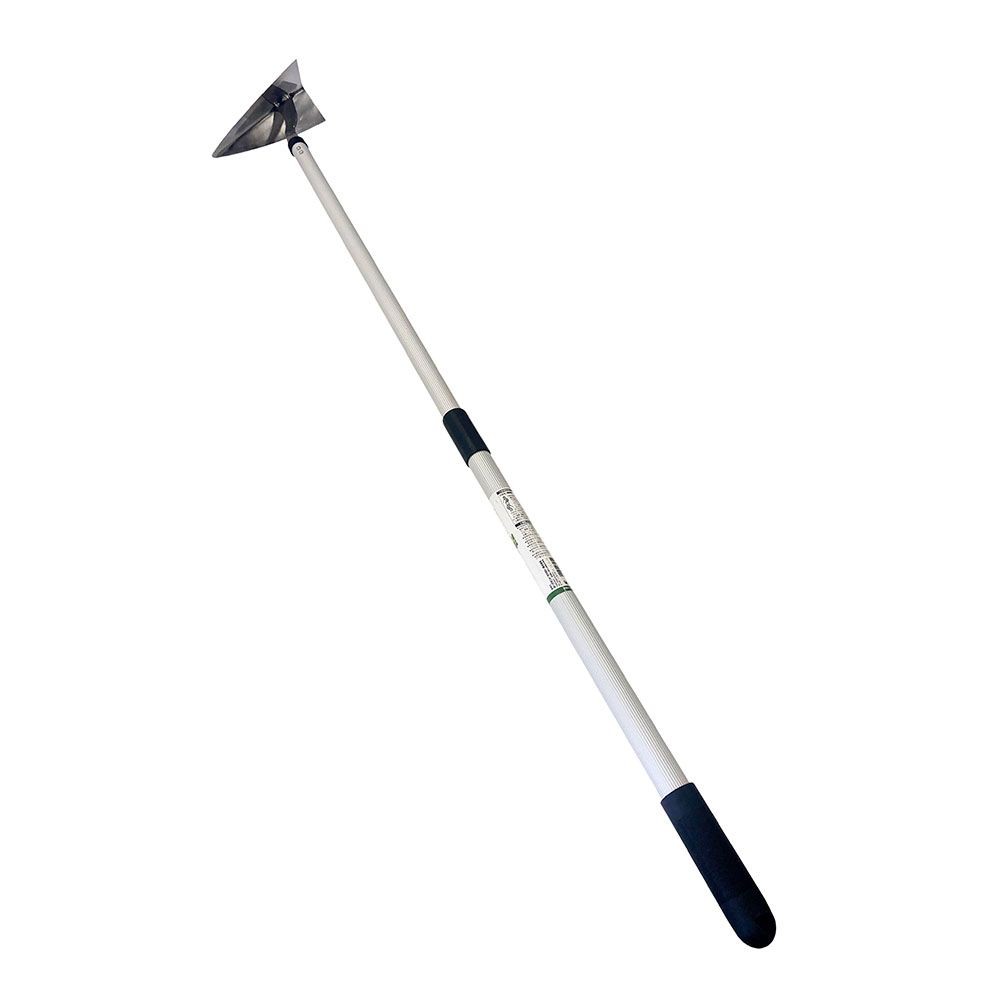 ウイザ WIZ'A アルミ柄伸縮式ステンレス三角ホー　210ｍｍ, シルバー, 伸縮式