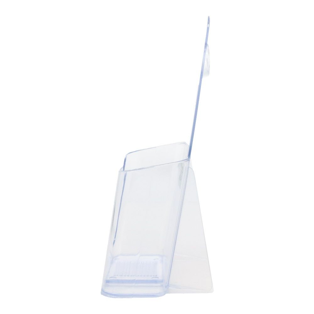 カタログスタンド　Ａ4　三折1段, クリア, 約幅110×奥行80×高さ195mm