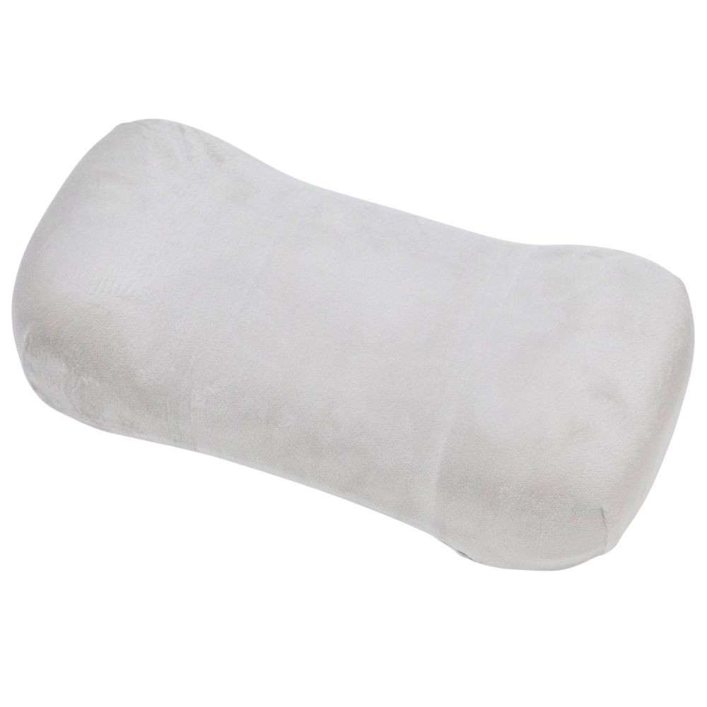 WIZ'A ウイザ　低反発腰サポートクッション, グレー, 約42&times;20&times;12cm