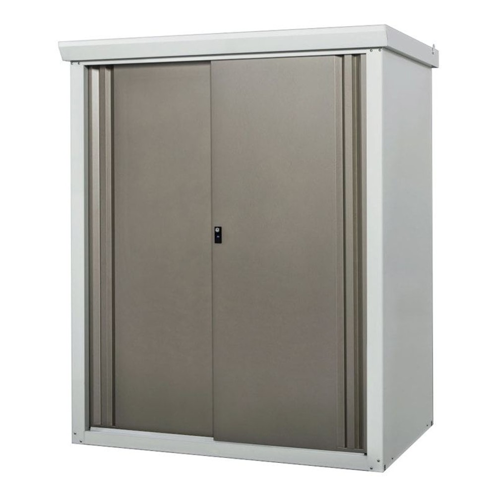 グリーンライフ ファミリー物置 ダシーレ SRM-1215 【メーカー直送・代引不可】, チタングレー, 125cm幅