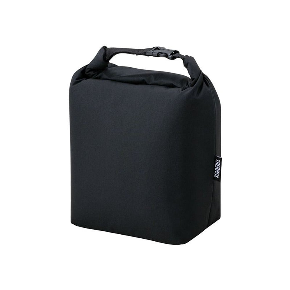 サーモス　保冷ロールトップバッグ　ＲＦＫー００５　ＢＫ, ブラック, 5L