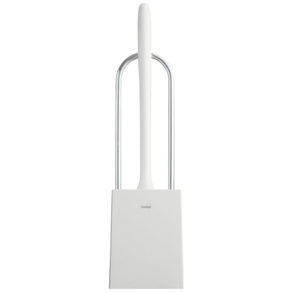 カスケットトイレブラシケース, ホワイト, トイレブラシ＆ケース