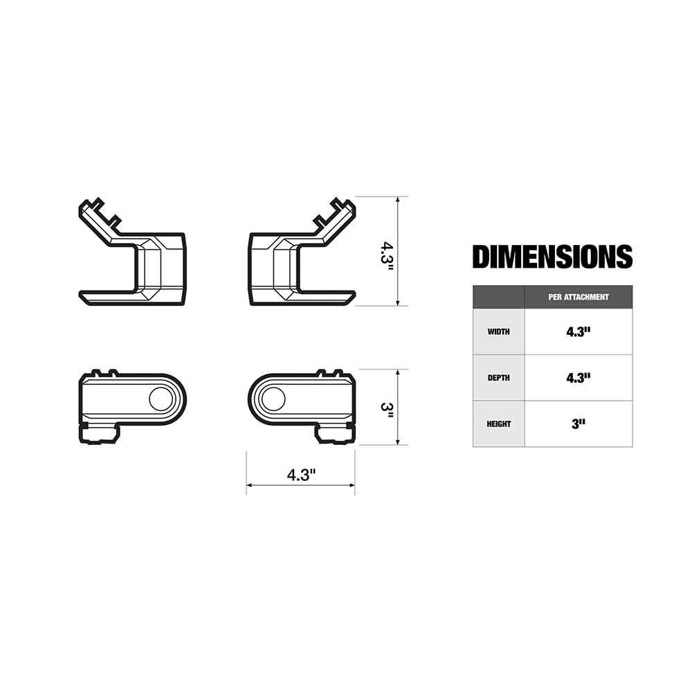 TOUGHBUILT（タフビルト）STACK TECH(スタックテック) 　コードラップ, ブラック, TB-B1-A-31