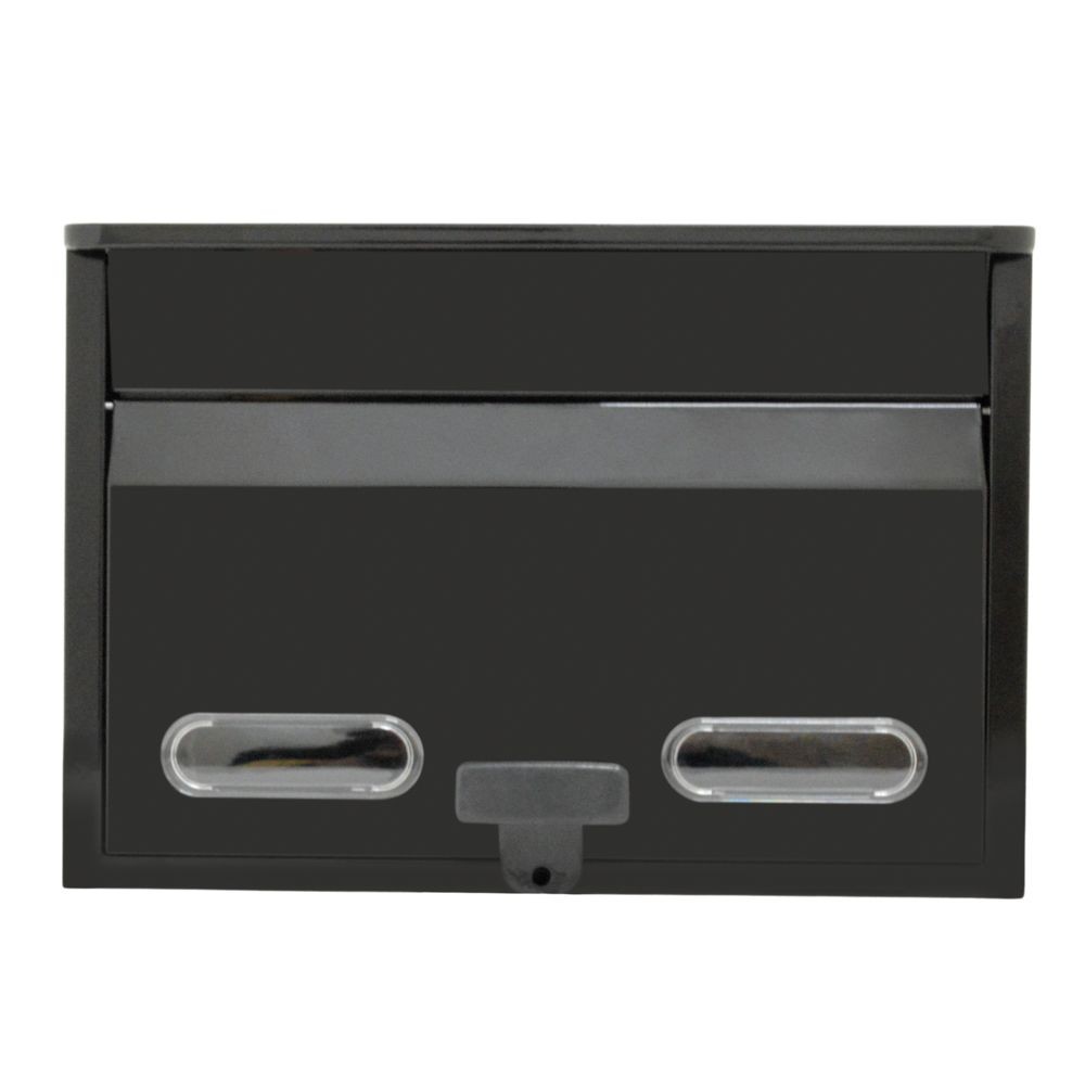 小窓付きカラーポスト　黒, 黒, LV-P130904