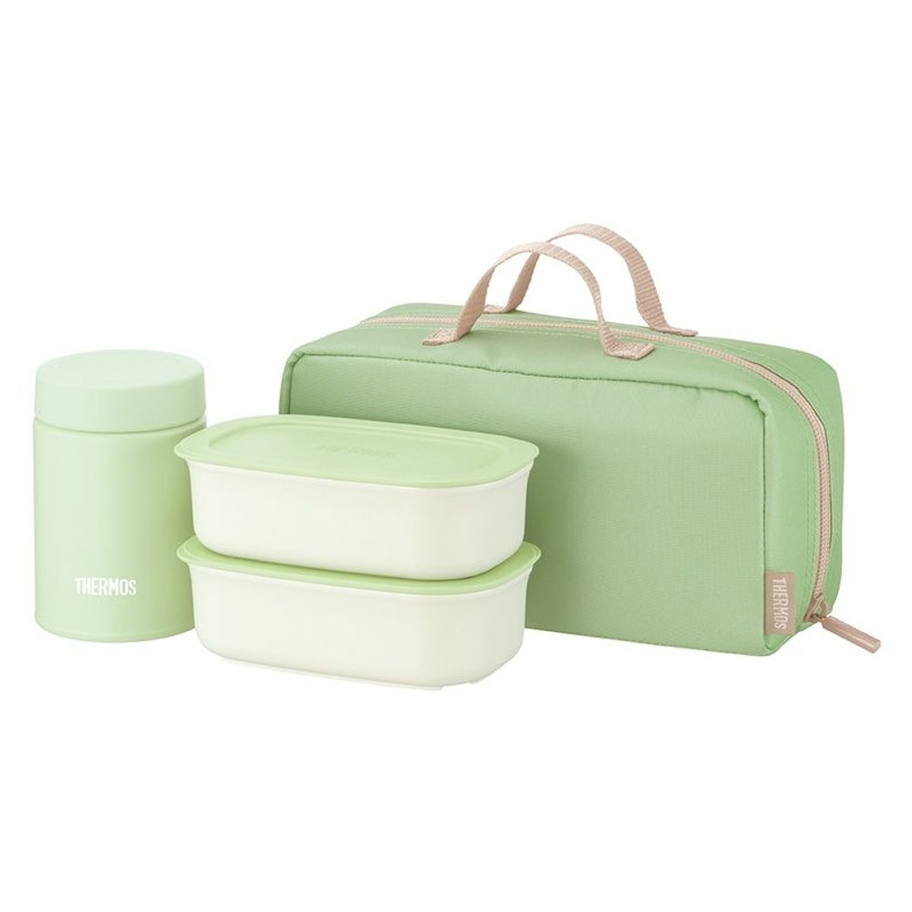 サーモス　真空断熱スープランチセット　ＪＥＨー８００　ＤＴＧ, ダスティグリーン, 800ml