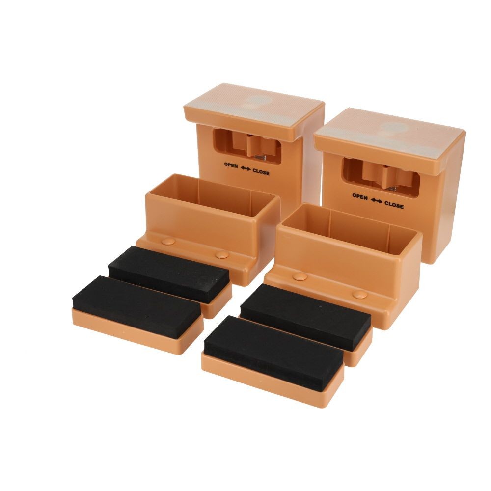 ２ｘ４ブラケット　上下2セット入, ブラック, 2個入