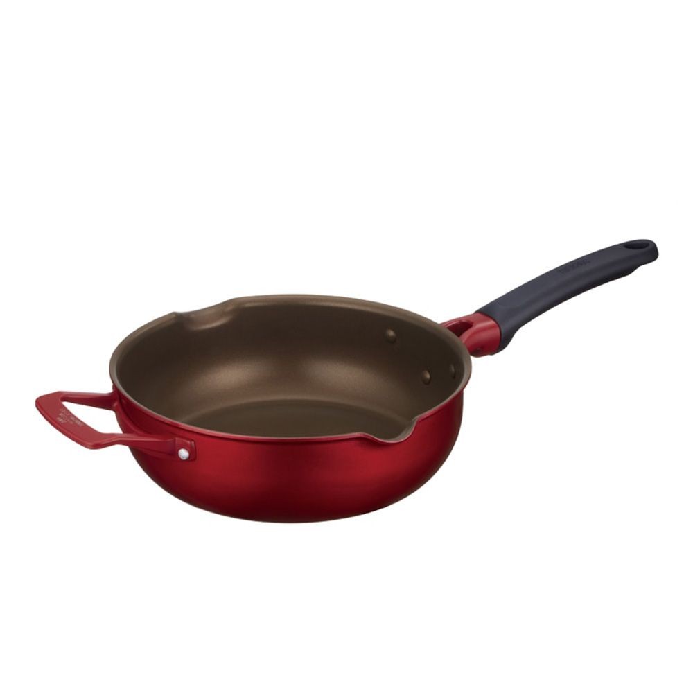 【数量限定】デュラブルシリーズ　IHマルチパン　KFJ, レッド（24）, 24cm