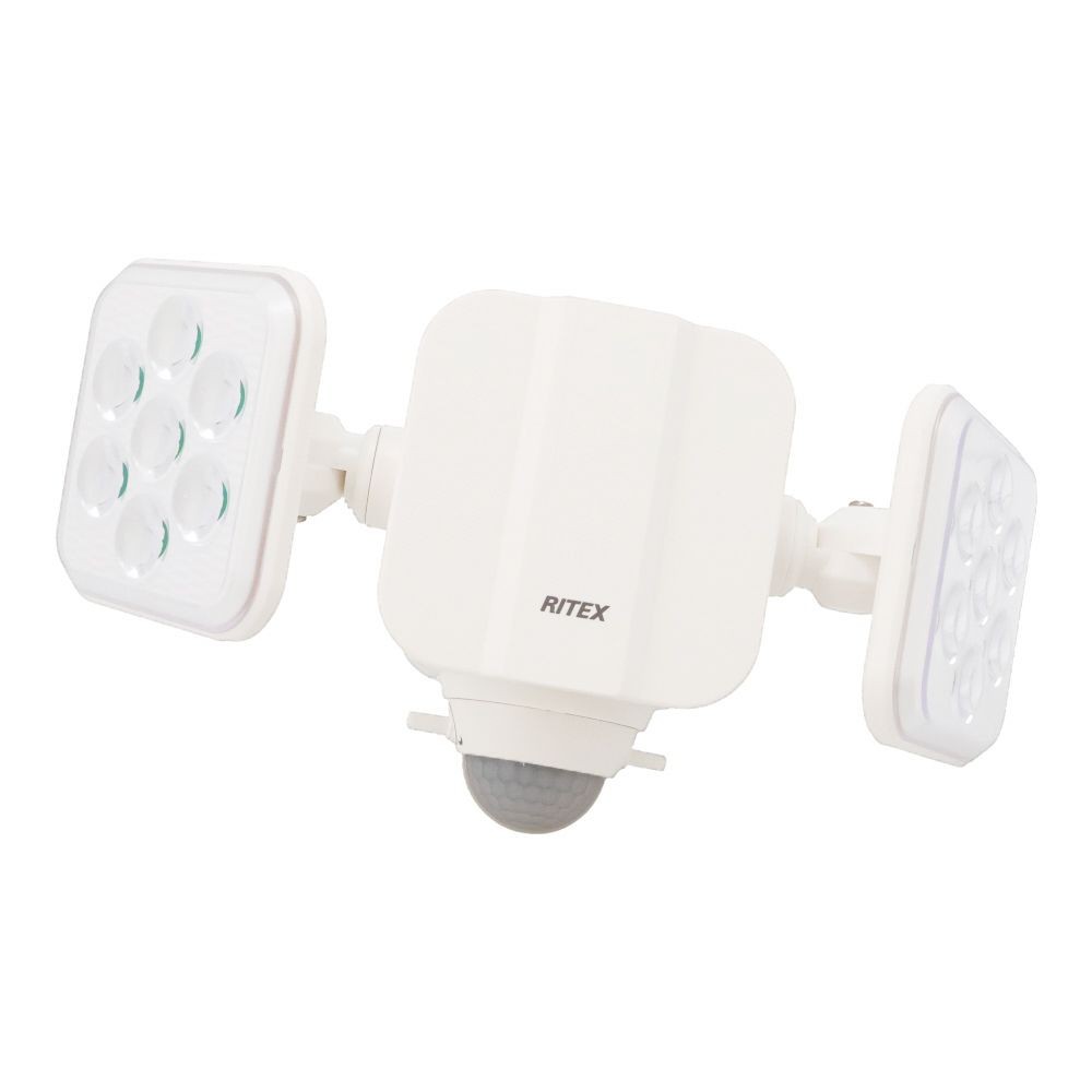 ５Ｗ×２灯　フリーアーム式LED乾電池センサーライト　ＬＤー２７０, 白, LD-270