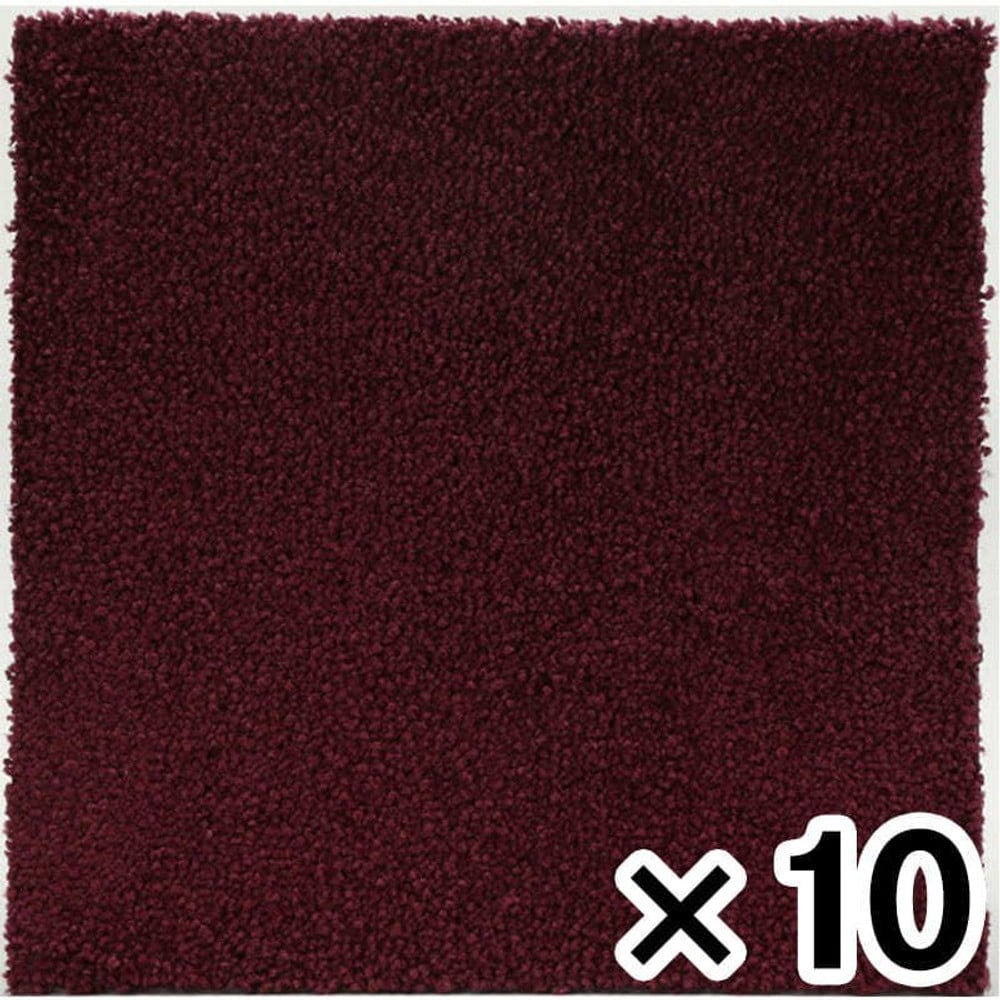 ズレにくいソフトタイルマット　約40&times;40ＣＭ &times;10枚セット, ブルー, 10枚セット