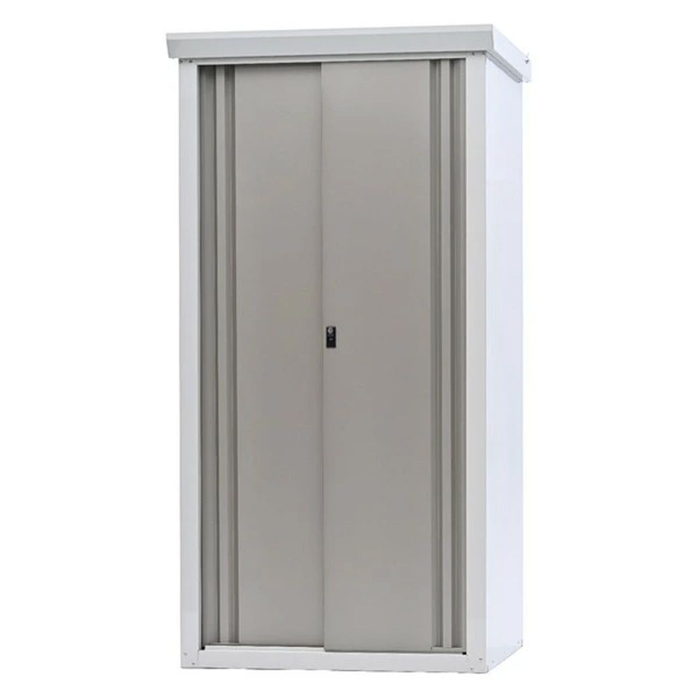 グリーンライフ SRM-0918 ダシーレ ファミリー物置, チタングレー, 幅950mm&times;奥行820mm&times;高さ1830mm