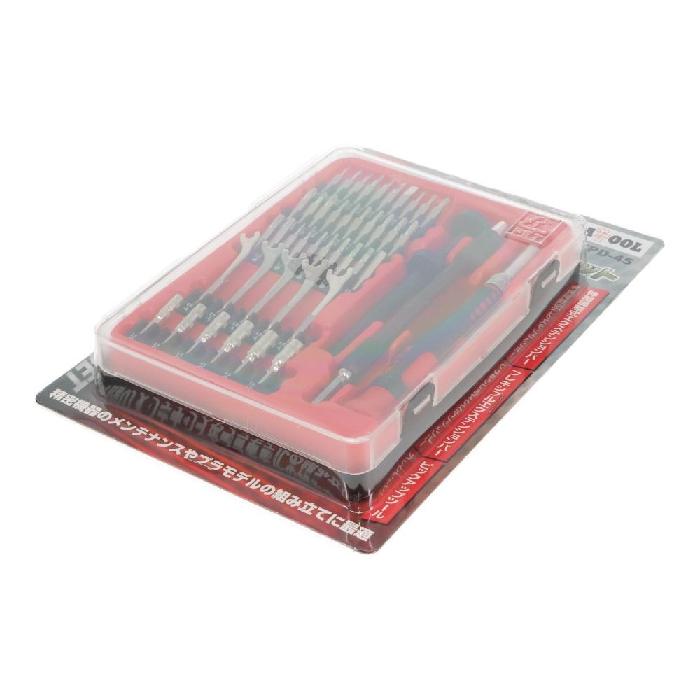 ＧＴ　精密ドライバーセット　ＧＴＰＤー４５, レッド, 45pcs