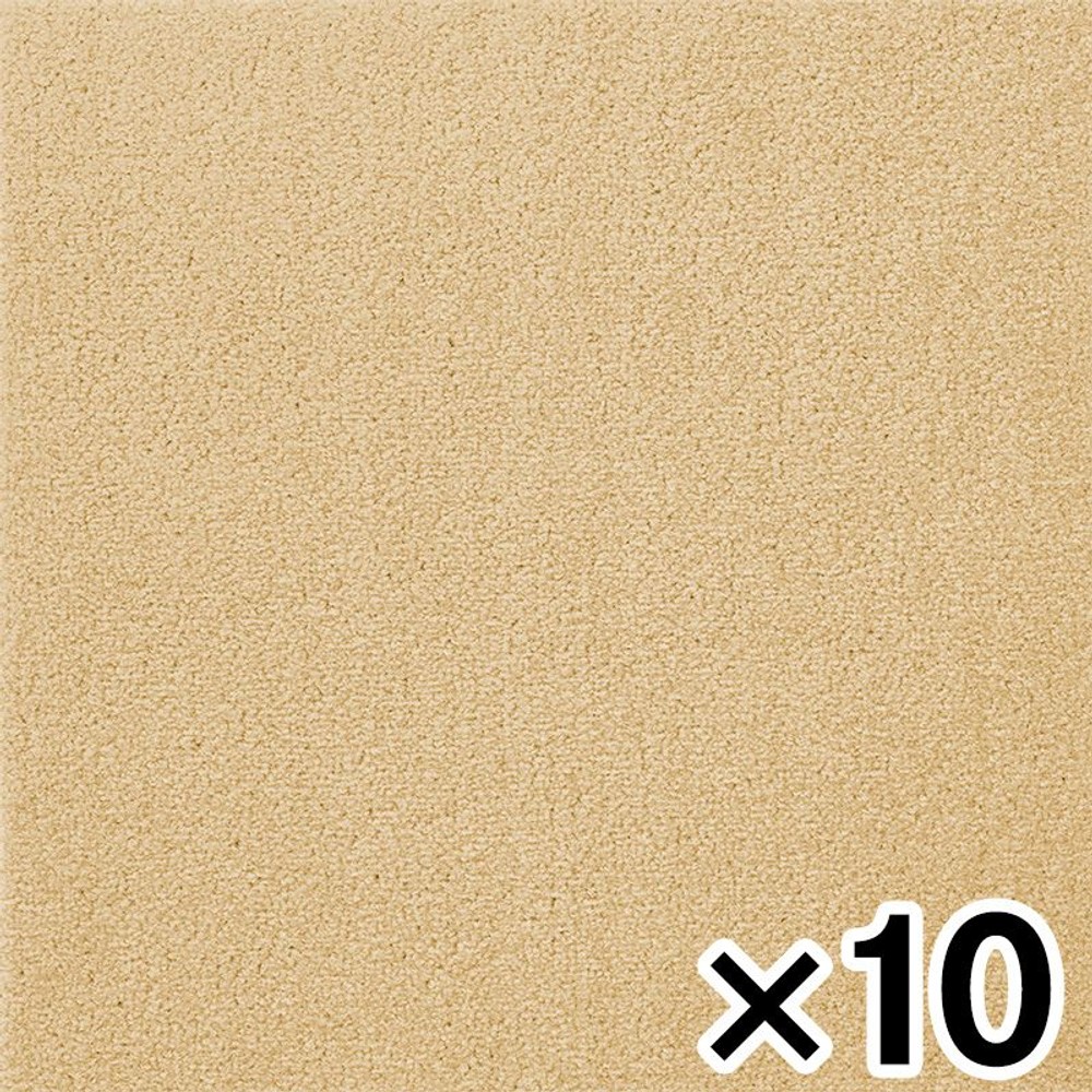 ウィズペットフロアー　約40Ｘ40ＣＭ　クリーム &times;10枚セット, クリーム, 約40&times;40cm