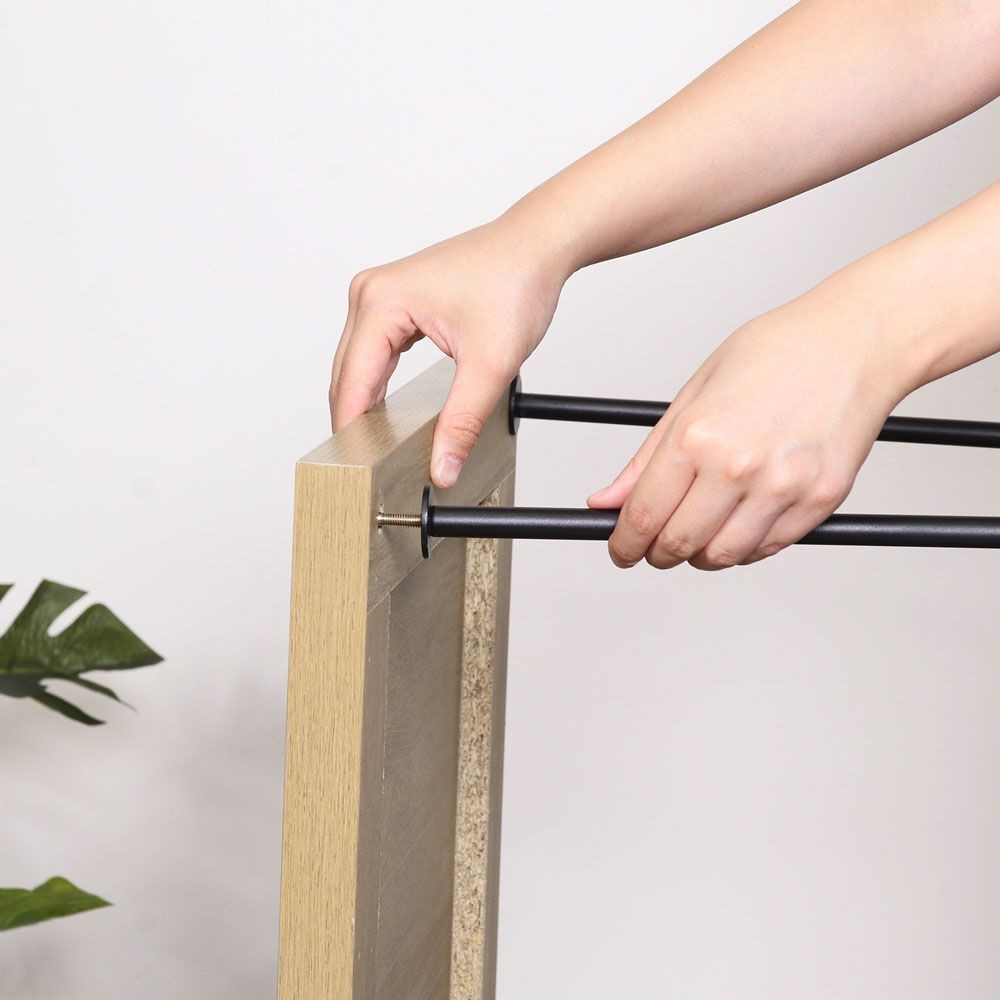 不二貿易 ＥＺＢＯツイストロック　サイドテーブル　ＯＡＫ　ＮＡ【メーカー直送・代引不可】, ナチュラル, 幅470mm&times;奥行400mm&times;高さ480mm