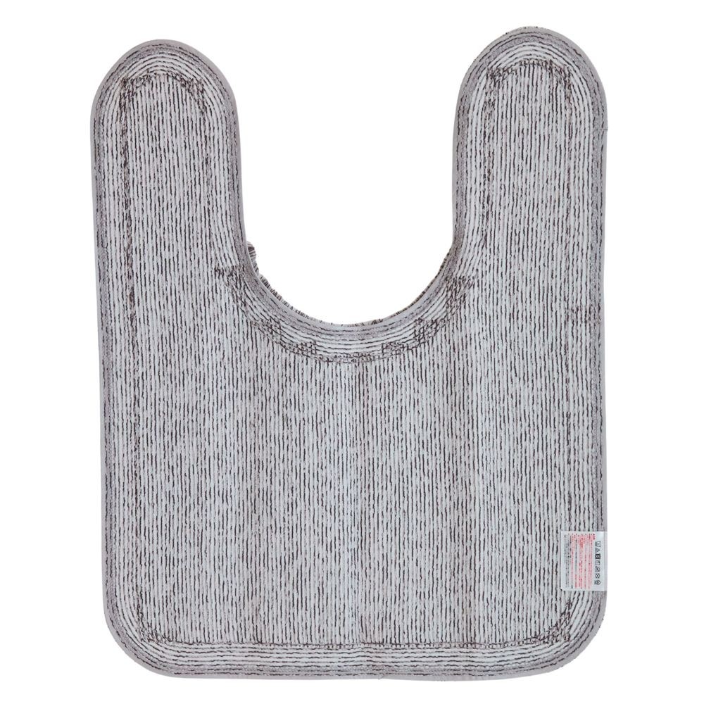 センコーＮＥＯツイード2耳長トイレマット, グレー, 75×60cm