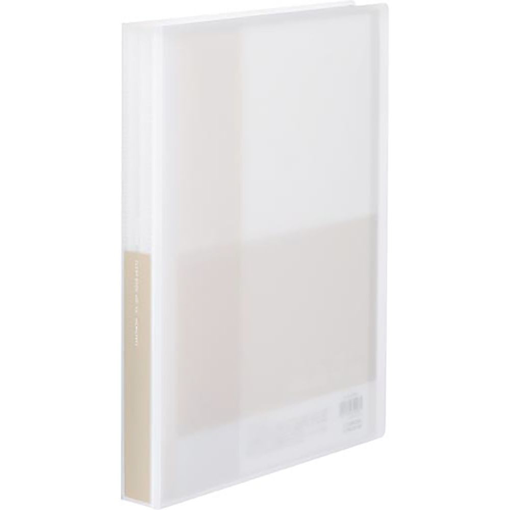 【4冊セット】コクヨ　クリヤーブックグラッセルＡ４ 60枚W ラ-GL60W【メーカー直送・代引不可】, ホワイト, A4