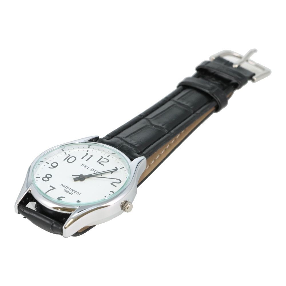 クレファー　日本製ウォッチ, ブラック, メンズ