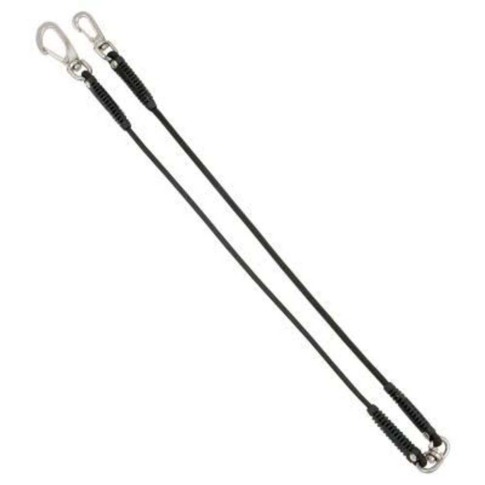 TAJIMA（タジマ）ショックコード式安全ロープ ブラック　AZ-SZCBK, ブラック, 1300mm