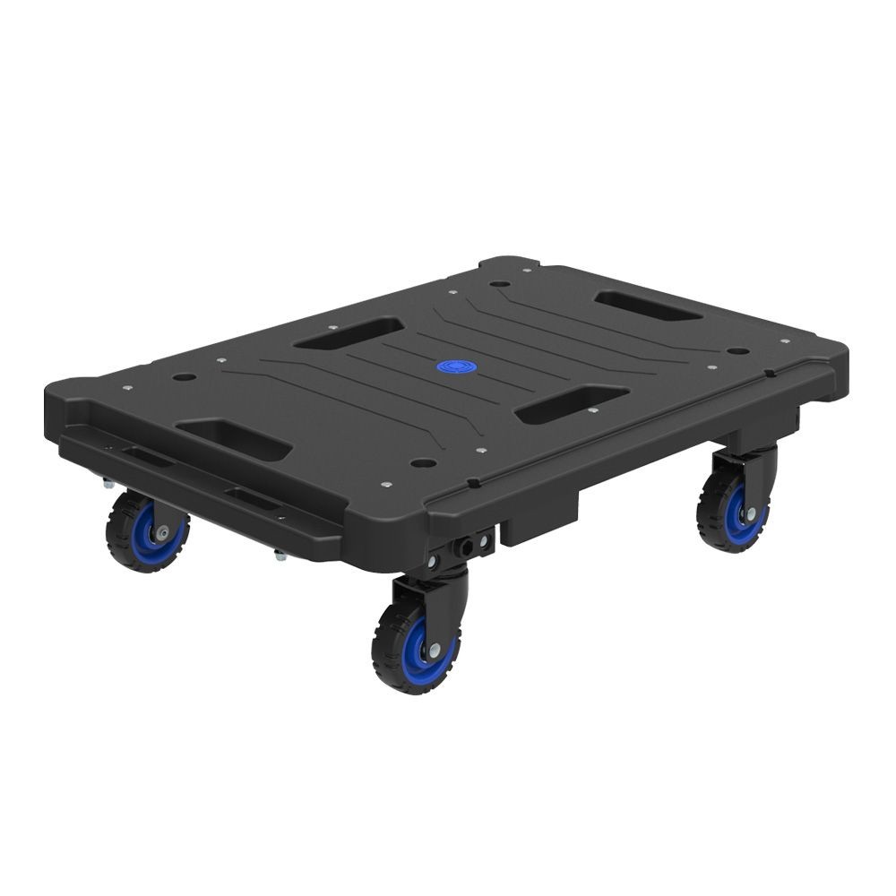 タタメル  連結樹脂平台車  80kg  ＦＷー99Ｈ, ブラック, 幅600×奥行450×高さ167