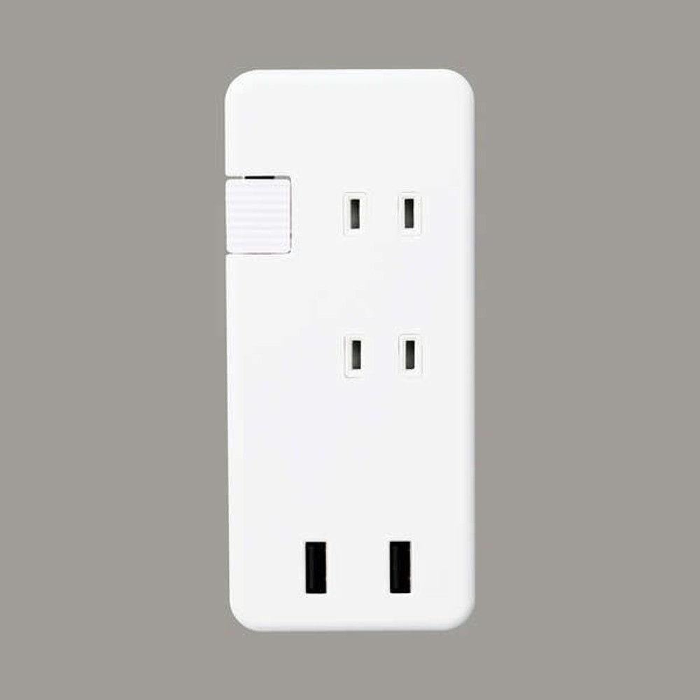 モバイルUSBタップ MOT-U12-2302WH, ホワイト, 0.25ｍ