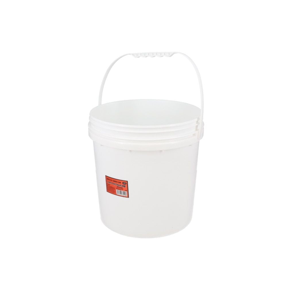 しっかりフタができるポリ容器　１０Ｌ, 白, 10L