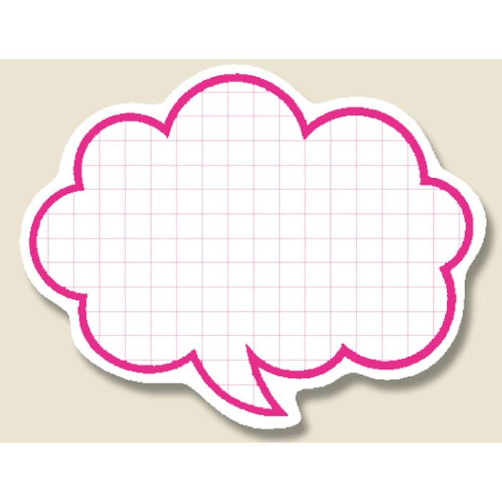 シモジマ 　抜型カード　フキダシ　S　50枚, ピンク, Sサイズ