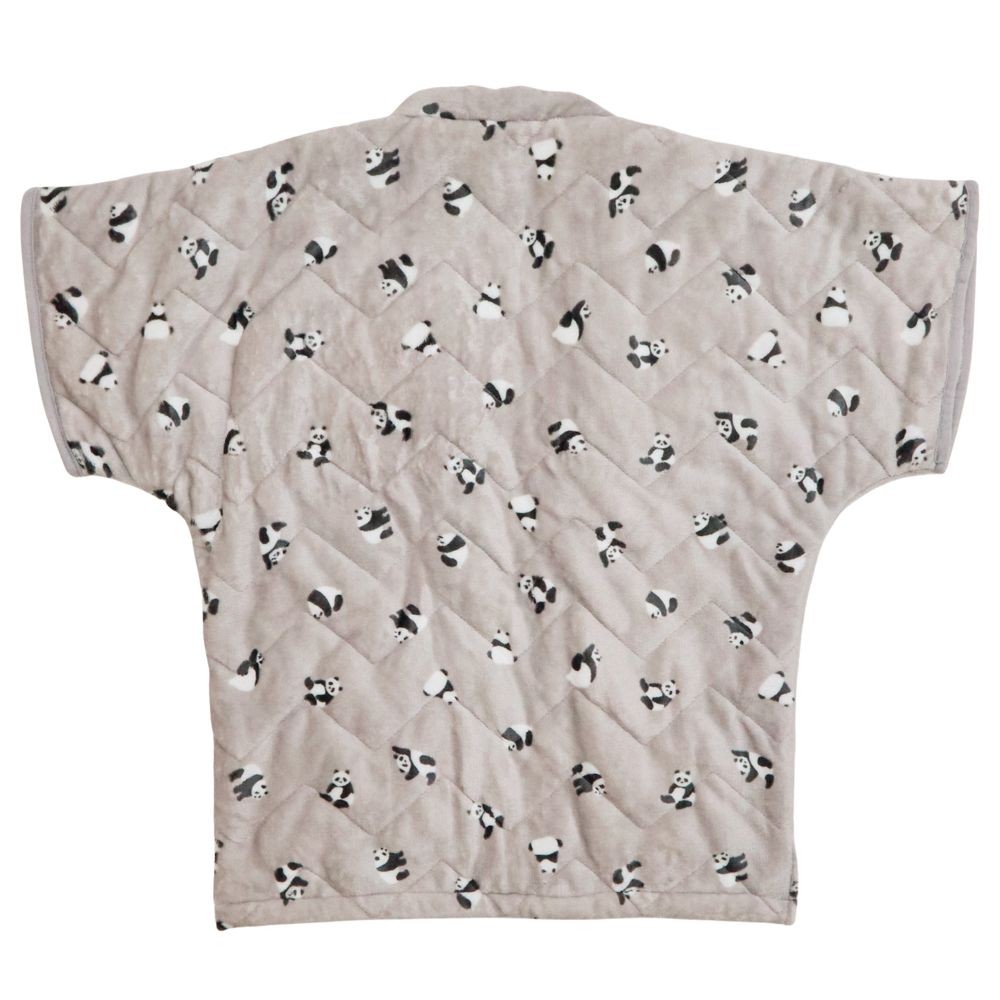 WIZ'A　ウィザ　アニマル柄はんてん, グレー, 85&times;75cm