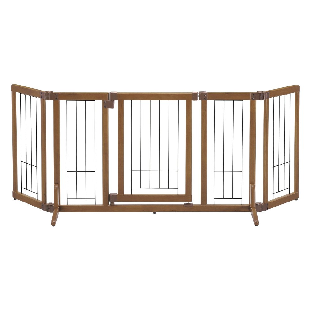 リッチェル　木製おくだけドア付ゲート, ブラウン（S）, Sサイズ