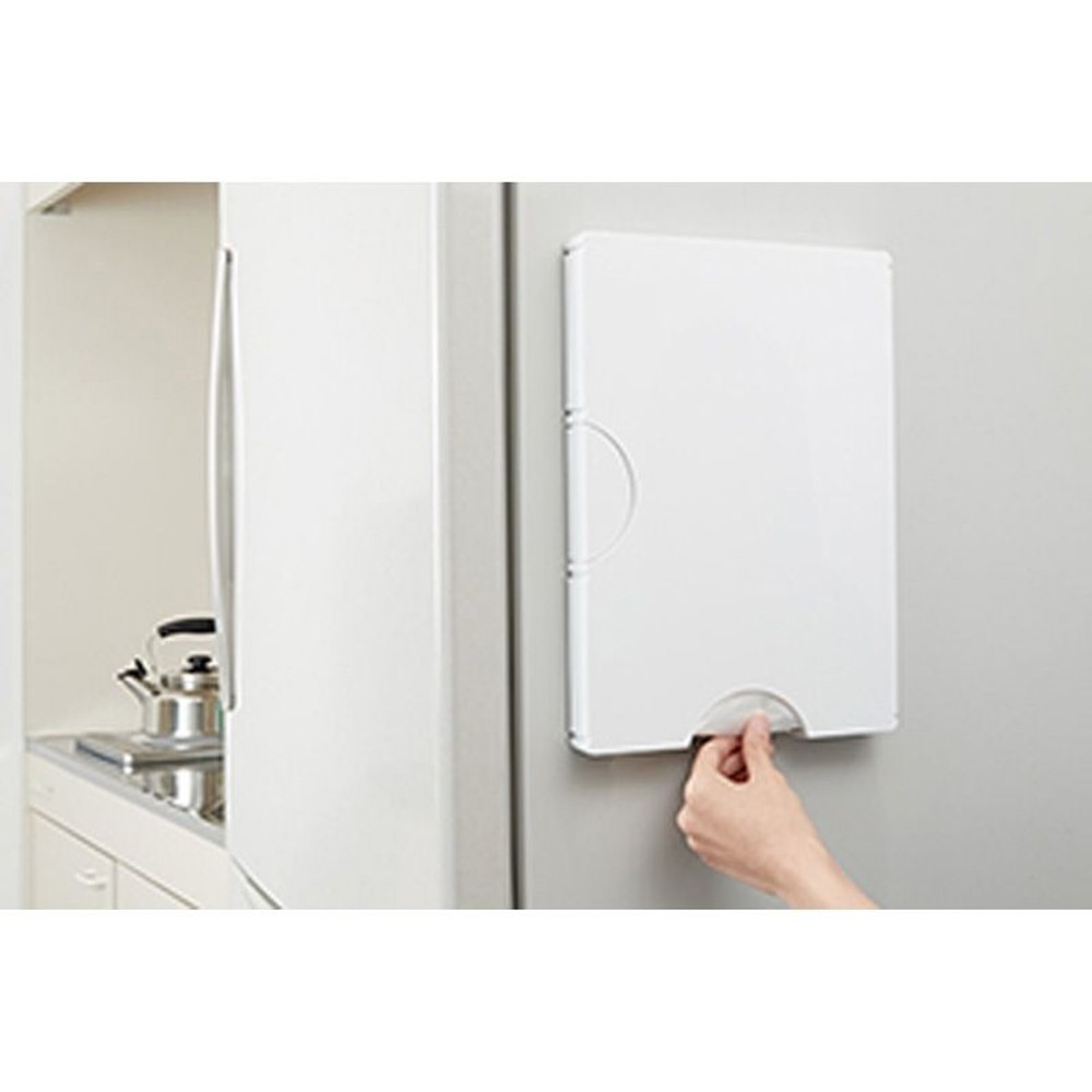 ゴミ袋＆保存袋用ホルダー, ホワイト（L）, Lサイズ